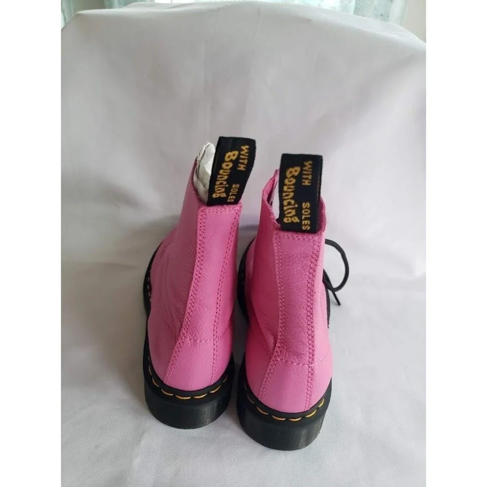 Dr. Martins 1460 Pascal Virginia Leather Boots - Thift Pink - Womens Size 6 NEW - Picture 5 of 6